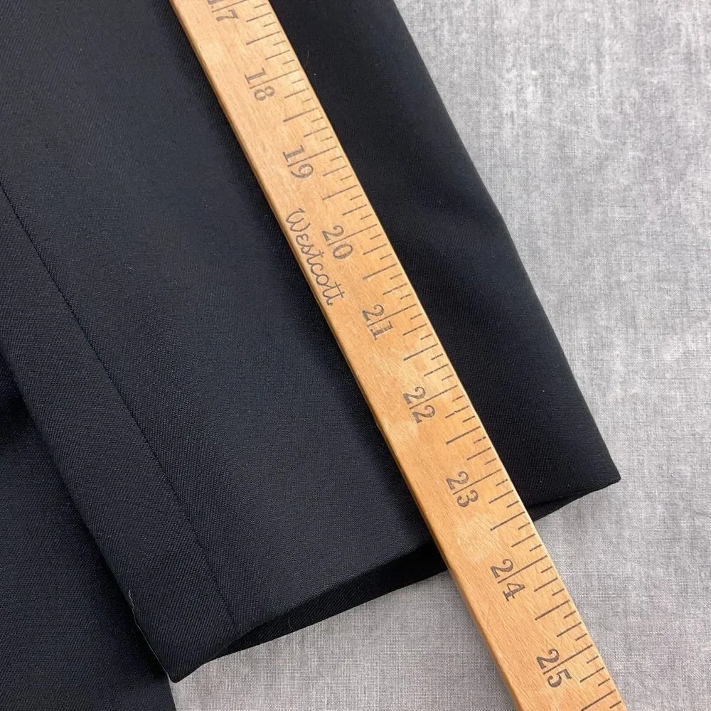 Canali Blazer Men 42  Black AL Pure Wool Classic‎ Career Jacket Italy VTG